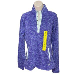 Avalanche Womens Pull Over Sweatshirt Purple Blue Size Small Thumbholes New u
